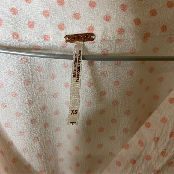 Free People polka dot crop blouse - Picture 4 of 5